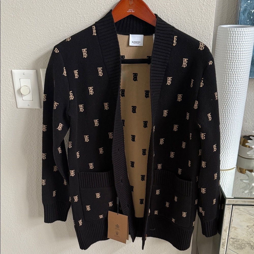 Burberry Black and Brown womans Cardigan